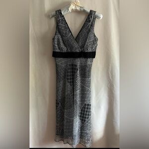 SCARLETT Women's Vintage Black and white Cocktail Dress size 12. Fully lined